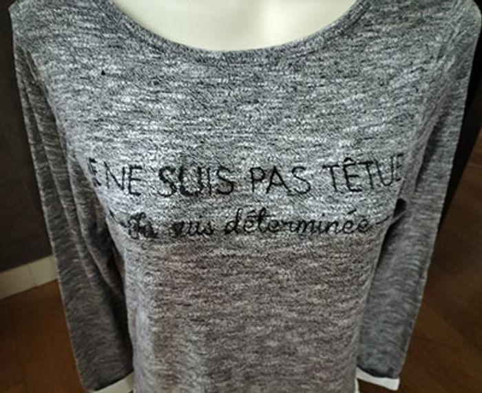 T Shirt Femme Taille 40 I LOVE LFM - photo numéro 2