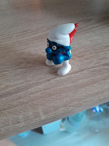 Magnifique schtroumpf aviateur ancien