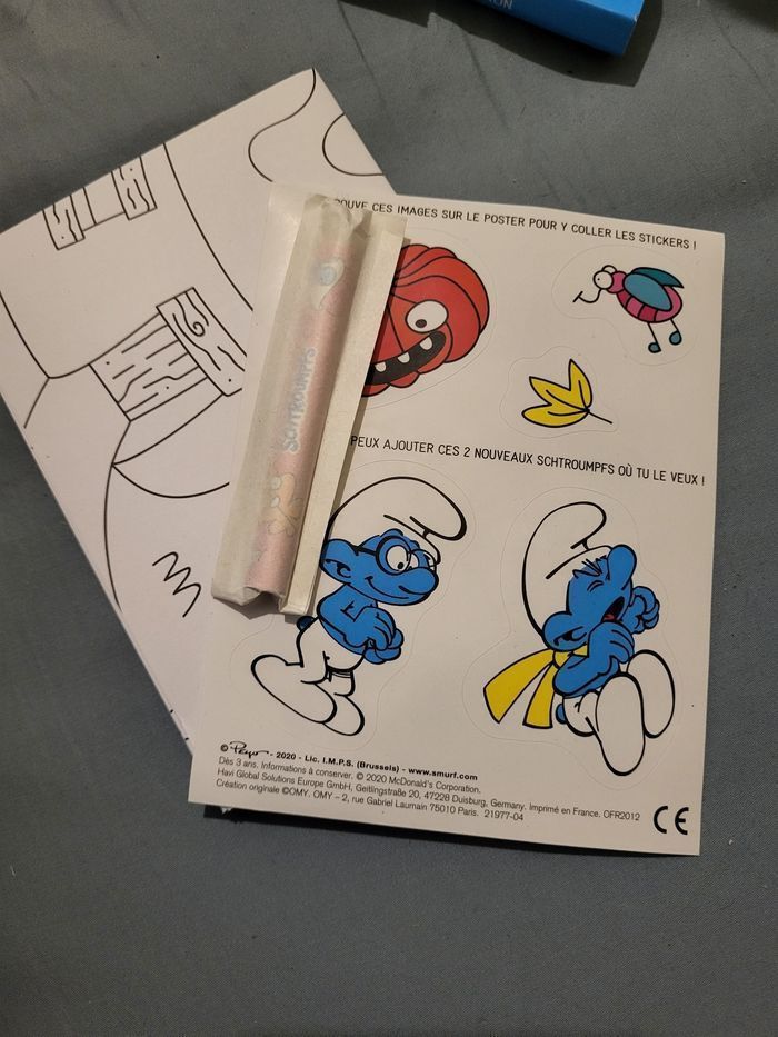 Les schtroumpfs Coloriage Automne omy Happy Meal - photo numéro 3