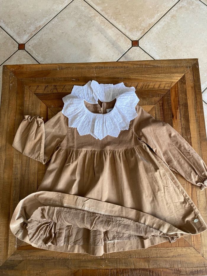 Robe velour col - photo numéro 5