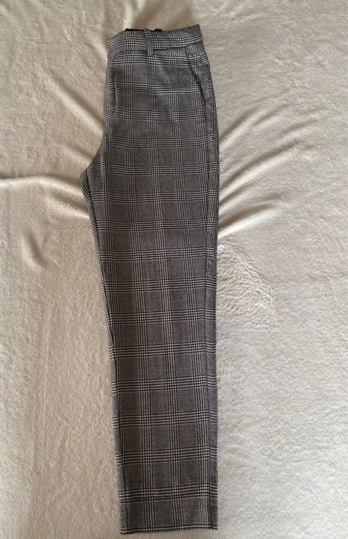 Pantalon Mango noir et blanc à carreaux taille 36 - photo numéro 20