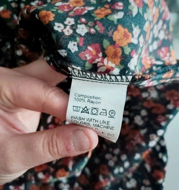 Robe d'été fleurie manches longues femme - photo numéro 5