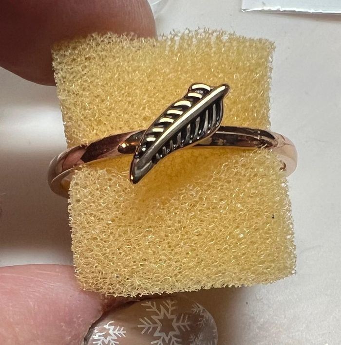 bague fantaisie feuille - photo numéro 2