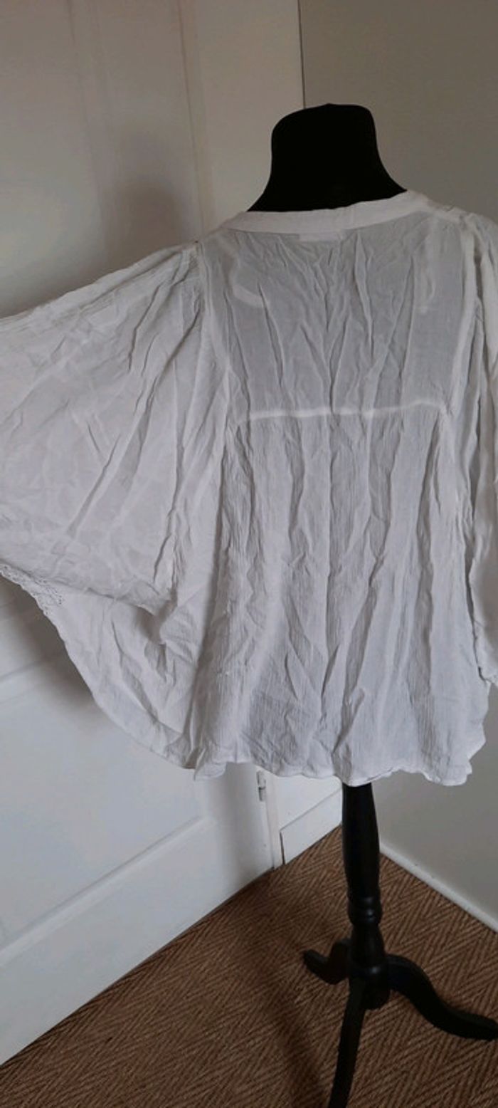 Blouse d'été blanche type plage - photo numéro 4