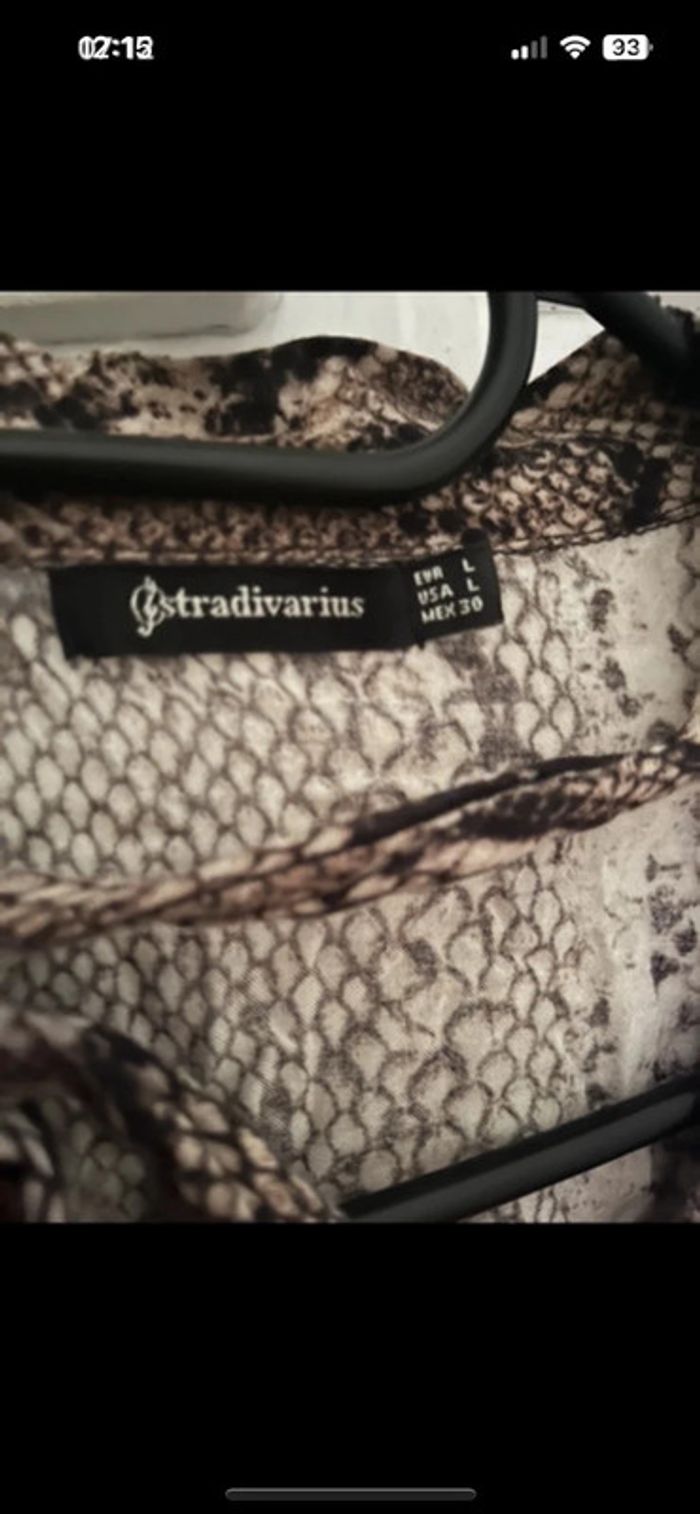 Top ou blouse manches longues stradivarius taille L - photo numéro 4