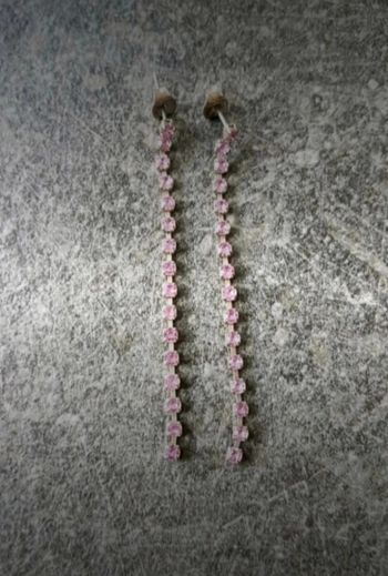 Boucles d'oreilles rose