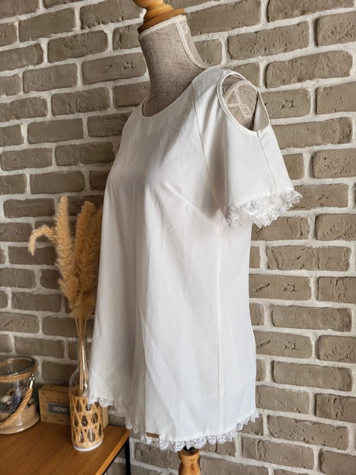 Blouse à épaules dénudées et dentelle Freesia - photo numéro 9