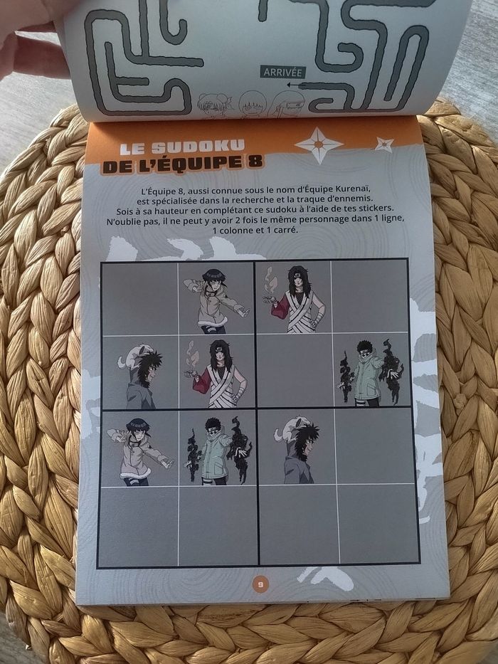 Bloc de jeux Naruto – Stickers Des équipes au combat  – À partir de 7 ans - photo numéro 4