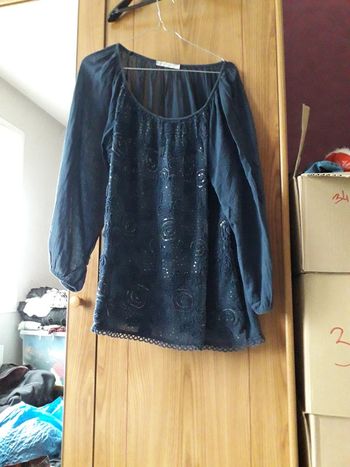 Haut Zoé valentin bleu