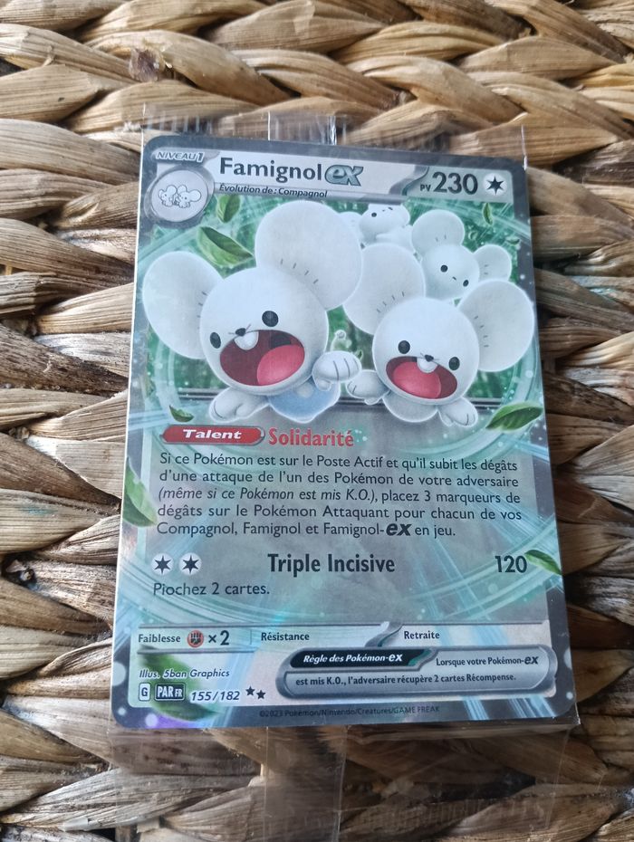 Carte pokémon sous blister
