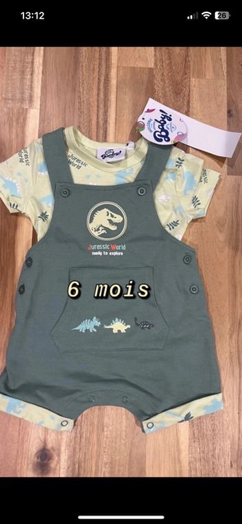 Joli ensemble salopette et t shirt 6 mois