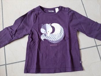 Tee shirt manches longues 12 mois