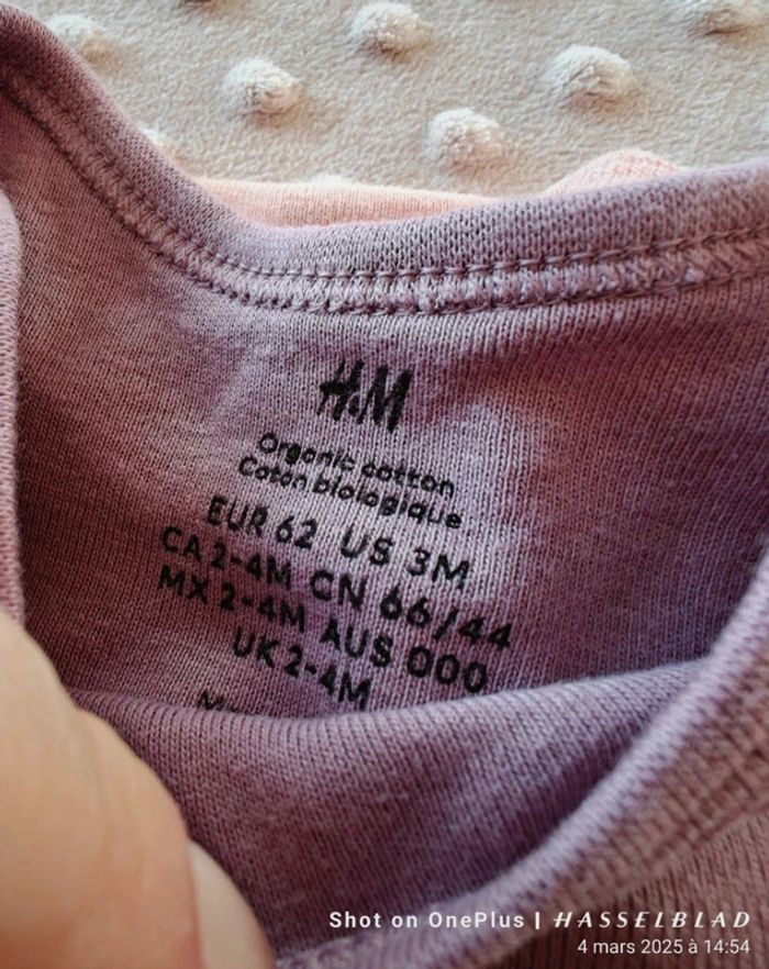 Lot de 5 bodies ML tons rose - photo numéro 5