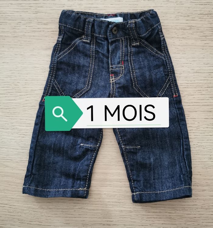Pantalon jean 1 mois garçon