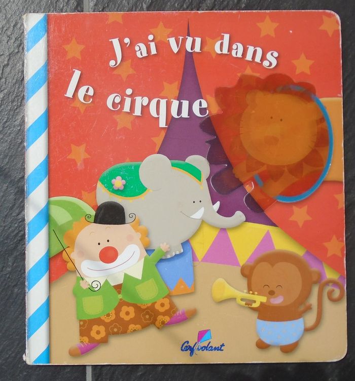 Joli livre pour enfants "J'ai vu dans le cirque"