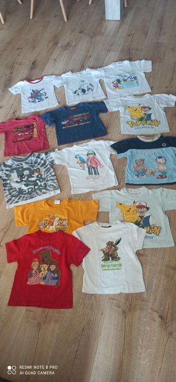 Lot de 13 t shirts heros 3 ans