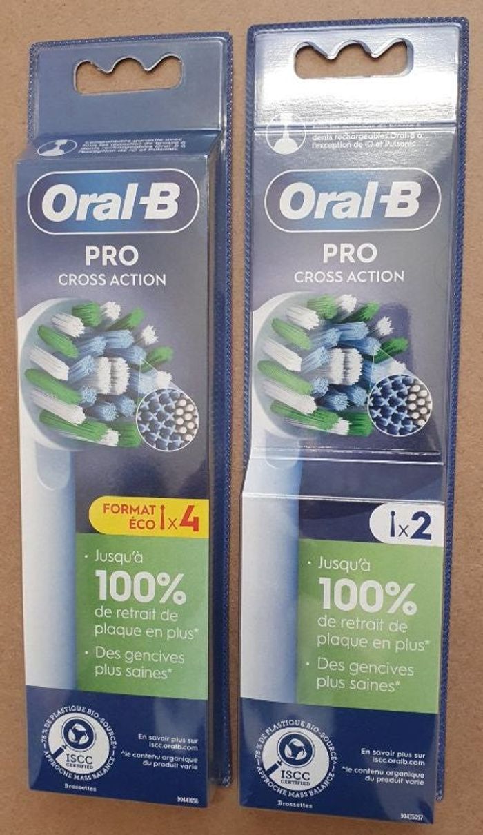 Brossettes pro cross action oral-b