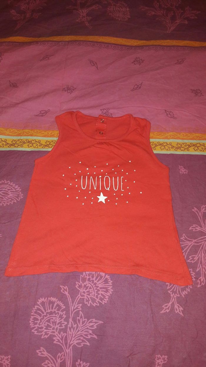 Debardeur corail rouge