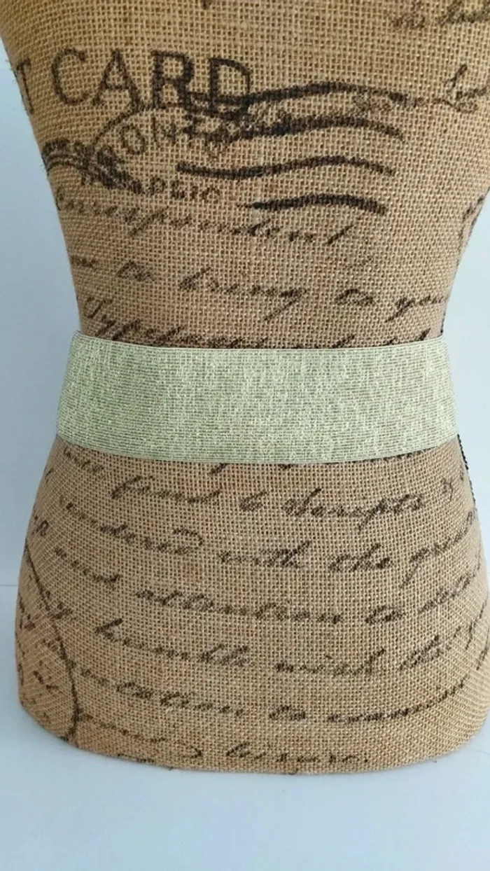 superbe Ceinture élastique doré femme 75/80 cm - photo numéro 4