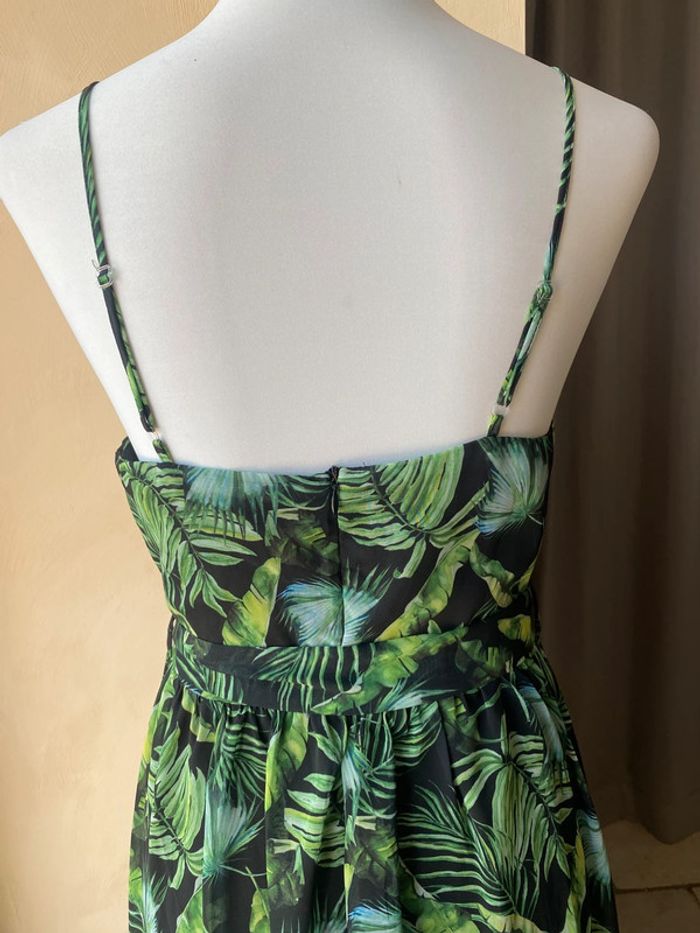 Robe longue verte à feuilles Trendyol 38 - photo numéro 5