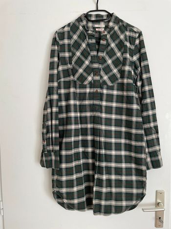 Robe courte à carreaux aigle