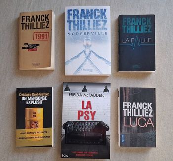 Lot 5 romans dont 4 de Franck Thilliez 