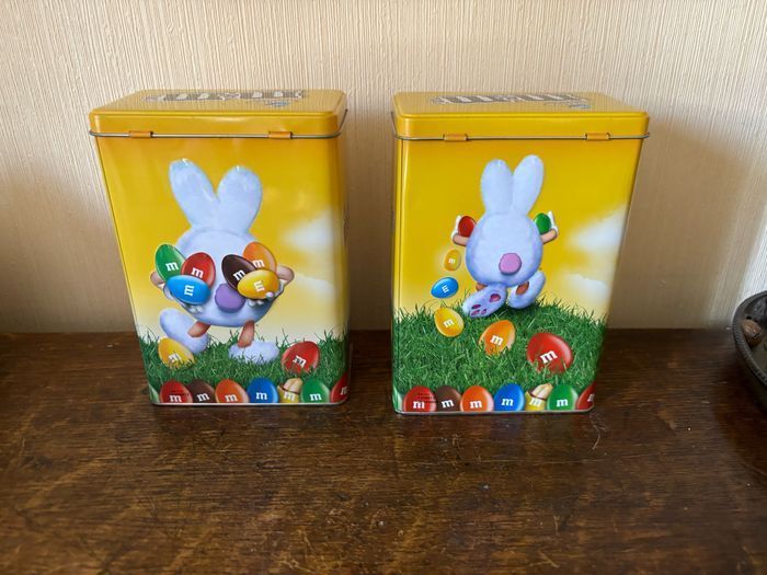 Lot de 2 boîtes métal M&M's « Lapin de Pâques » - photo numéro 2