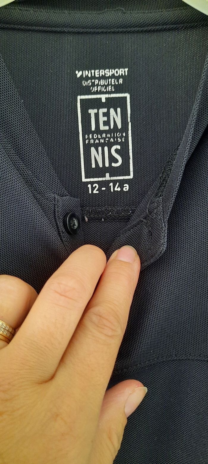Polo de tennis noir - photo numéro 3