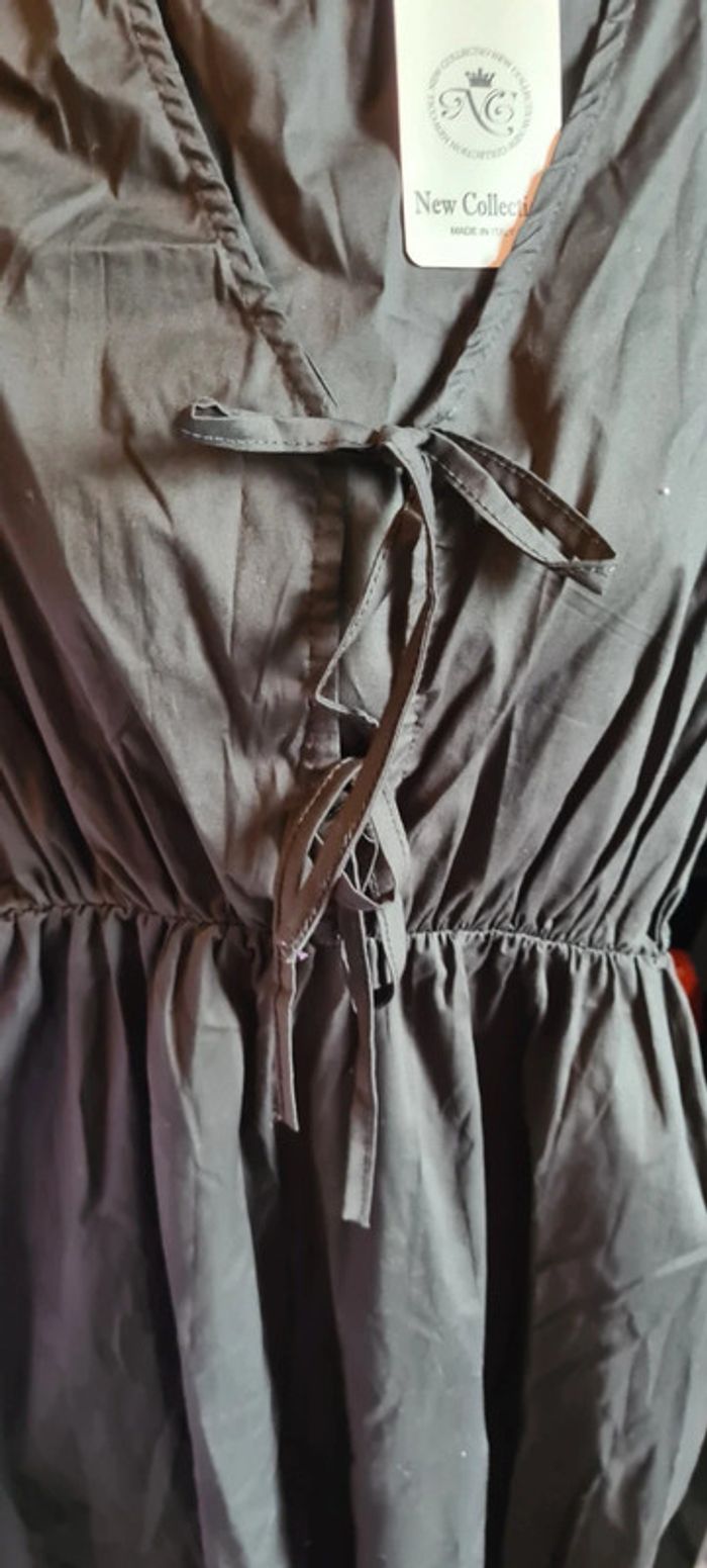 Robe longue noir 100%coton - photo numéro 2