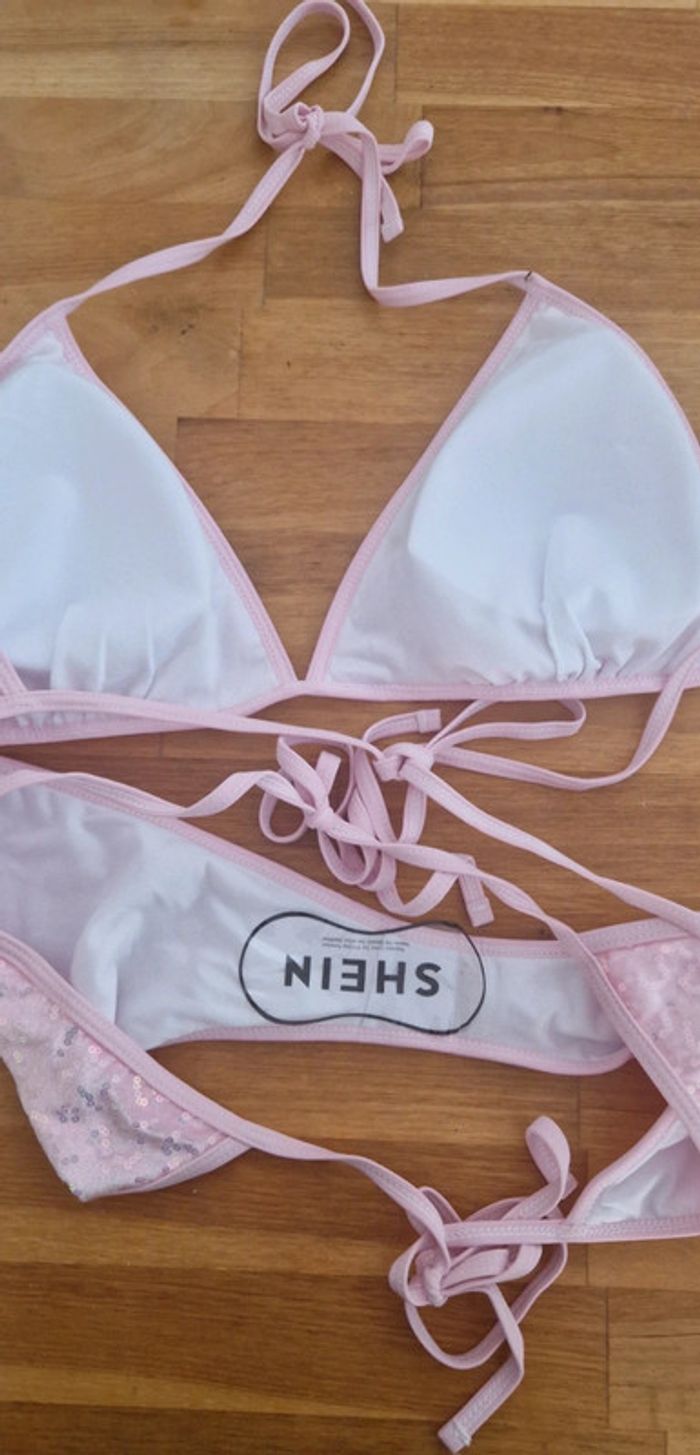 Ensemble maillot de bain rose shien - photo numéro 5