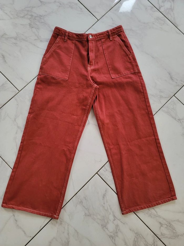 👖 Pantalon droit large rouge brique - Bolongaro Trevor
