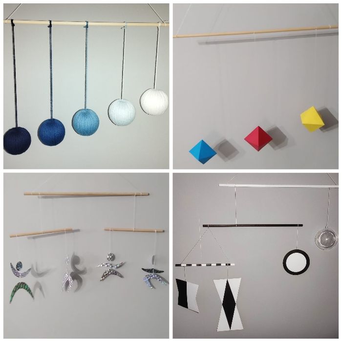 Neuf lot de 4 mobiles inspiration Montessori
