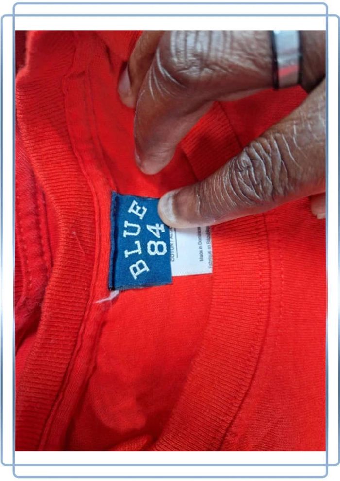 tee shirt vintage blue 84 / big 10 ohio state champions 2017/ rouge taille L (418) - photo numéro 7