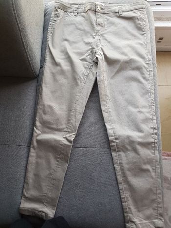 Pantalon kaki femme 40 Camaïeu