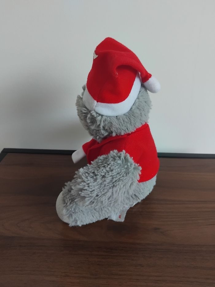 Peluche Ours gris Noël Buffalo grill - photo numéro 4