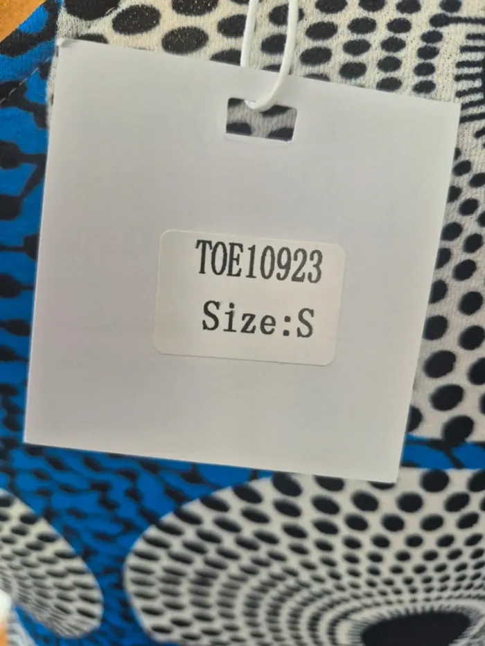 Top Court Une Manche Bleu Femme Taille S/36 - photo numéro 3