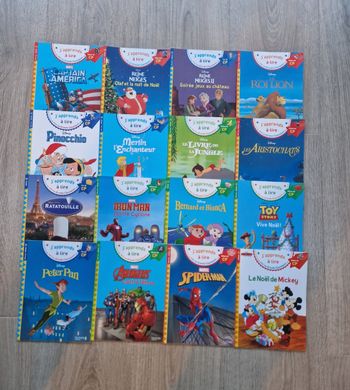 Lot de 16 livres cp j'apprends à lire avec disney