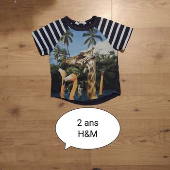 T-shirt manches courtes h&m 2 Ans