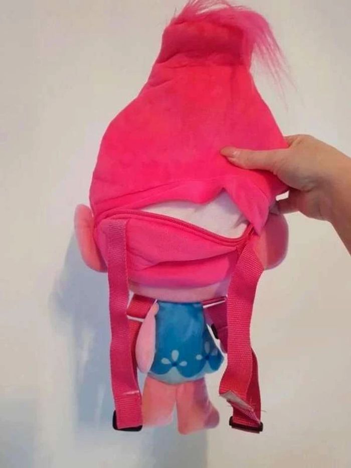 Peluche sac  à  dos trolls - photo numéro 2
