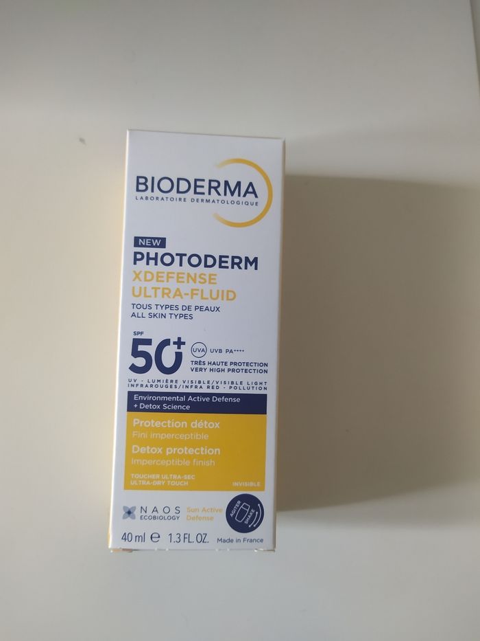 Crème solaire photoderm xdéfense ultra-fluid spf50+ "bioderma"