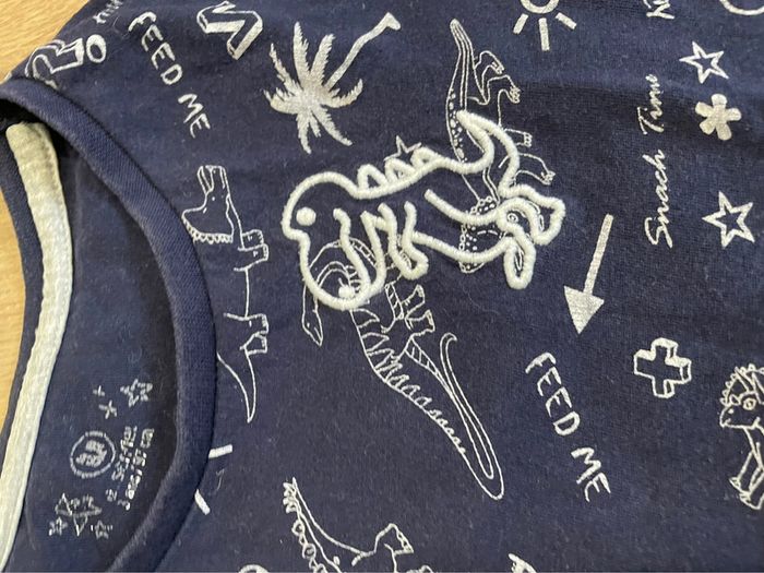 Pyjama dinosaure 2 pieces t-shirt et short garçon 3 ans - photo numéro 2