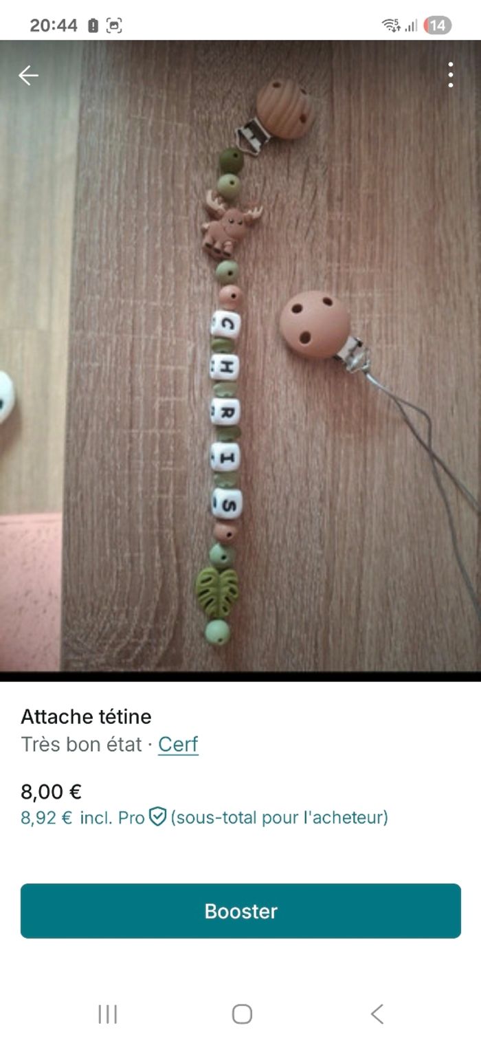 Attache tétine personnalisé - photo numéro 7