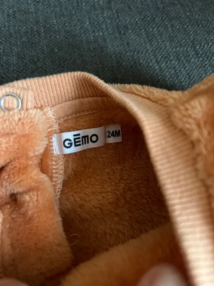 Pull chaud bébé fille, gémo, 24 mois, orange - photo numéro 2
