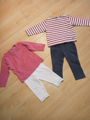 Lot  12 mois  orchestra, baby girl et armorial baby