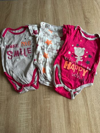 Lot de 3 bodies petit béguin