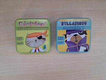 lot de 2 jeux Calculodingo et Sylladingo