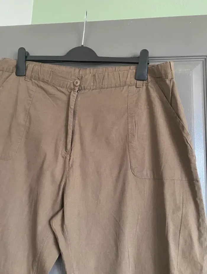 Pantalon droit cargo kaki XL Blue Seven - photo numéro 3