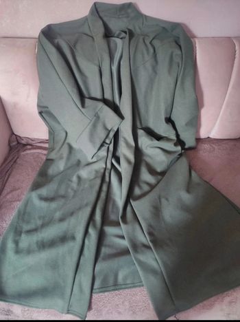 Manteau kaki oversize taille Unique