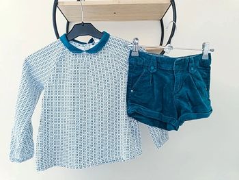 5 ans ensemble Okaïdi Teeshirt et short hivers