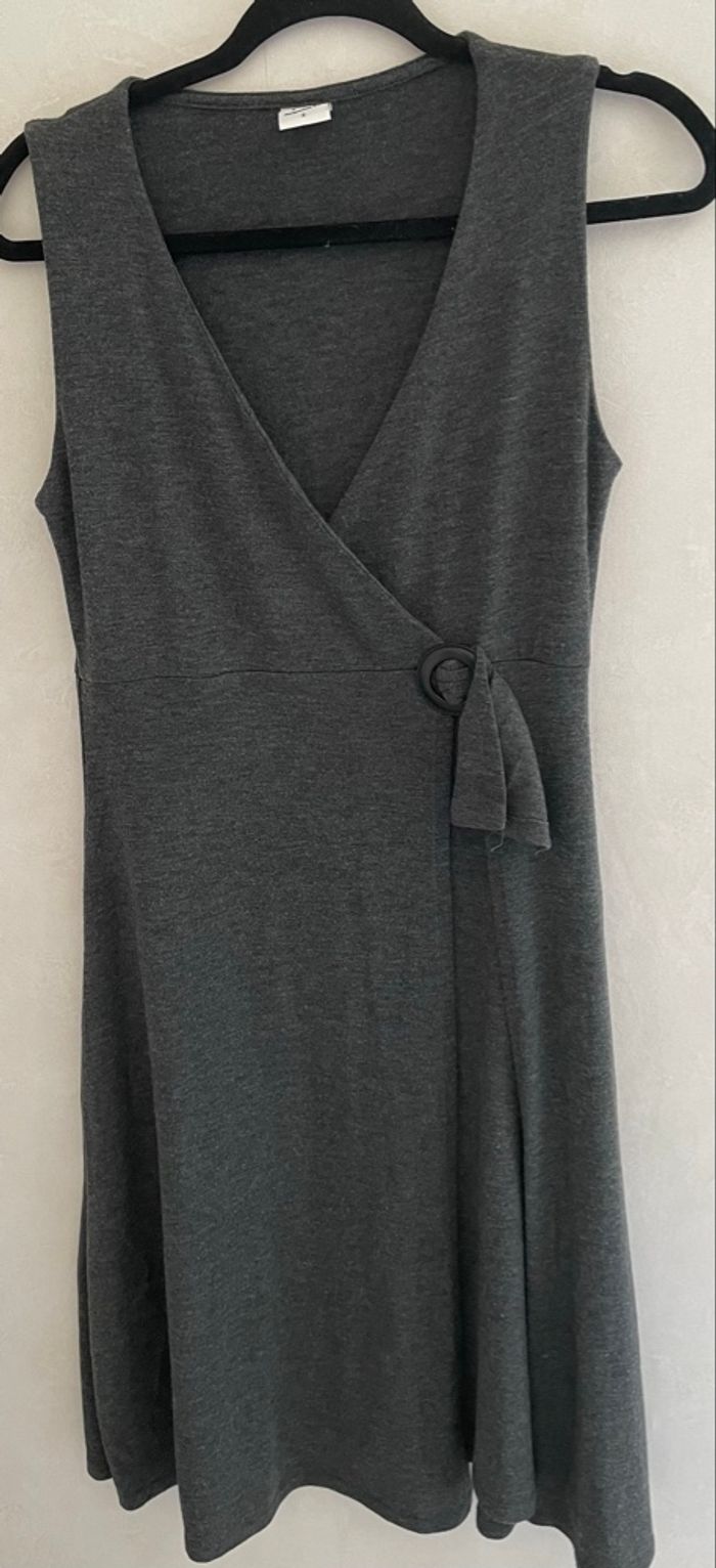 Robe Jacqueline Riu grise évasée – Taille 2 (S/M) Style Casual Élégant - photo numéro 1